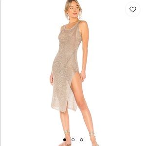 LOVERS AND FRIENDS Fiona dress in rose gold